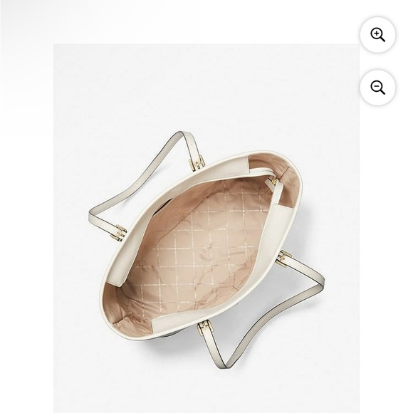 Michael Kors Jet Set Travel Large Tote Bag Light Cream Multi - Picture 2 of 5